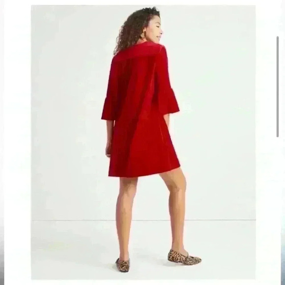 🍓NWT Jude Connally Rich Red Velvet Dress - Picture 3 of 9